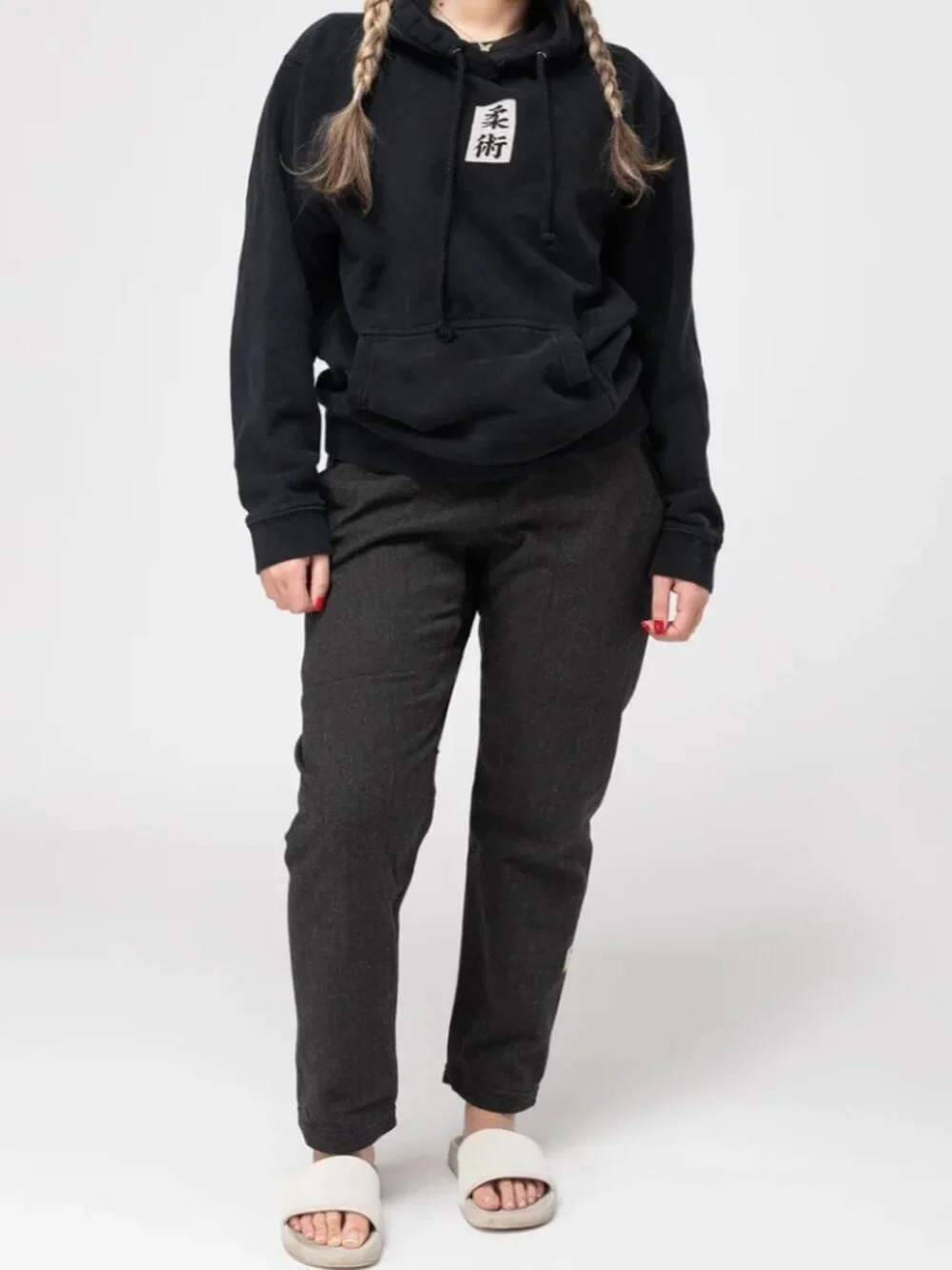 JIU JITSU ORIGINALS Women's Casual Gi Pants - Dark Marl Grey 93 Brand